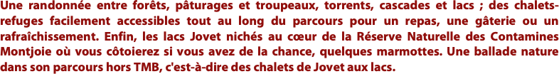 L’itinéraire emprunte en boucle autour