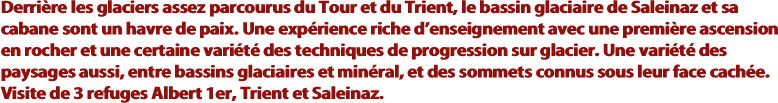 Derrière les glaciers assez parcourus