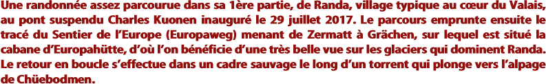 Une randonnée assez parcourue dans